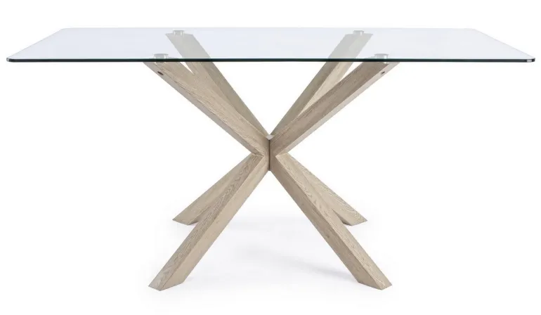 TAVOLO FISSO IN VETRO - MAY