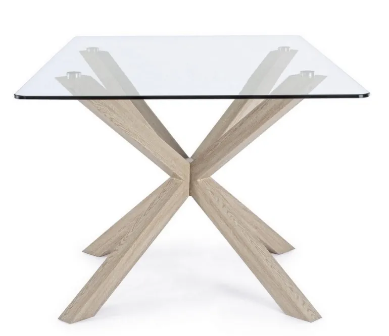 TAVOLO FISSO IN VETRO - MAY