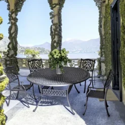 TAVOLO IN ALLUMINIO ANTRACITE - IVREA