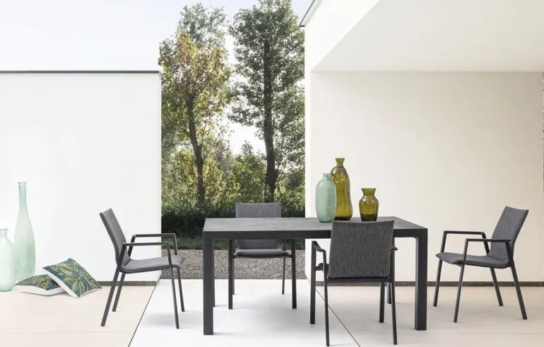 TAVOLO IN ALLUMINIO ANTRACITE JX55 - MASON