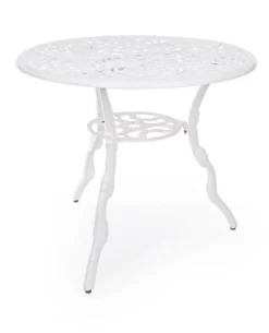 TAVOLO IN ALLUMINIO D80 BIANCO - VICTORIA