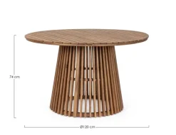 TAVOLO IN ALLUMINIO D120 FSC - RODANO