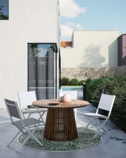 TAVOLO IN ALLUMINIO D120 FSC - RODANO