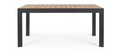 TAVOLO IN ALLUMINIO 160-240X100 ANTRACITE YK13 - BELMAR