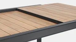 TAVOLO IN ALLUMINIO 160-240X100 ANTRACITE YK13 - BELMAR