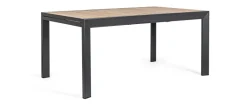 TAVOLO IN ALLUMINIO 160-240X100 ANTRACITE YK13 - BELMAR