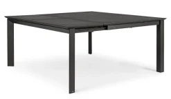 TAVOLO IN ALLUMINIO 110/160X160 ANTRACITE CX23 - KONNOR