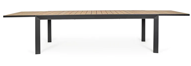 TAVOLO IN ALLUMINIO 220-340X100 ANTRACITE YK13 - BELMAR