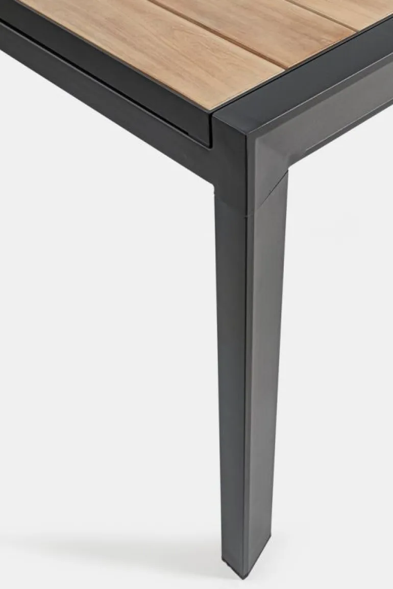 TAVOLO IN ALLUMINIO 220-340X100 ANTRACITE YK13 - BELMAR