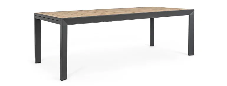 TAVOLO IN ALLUMINIO 220-340X100 ANTRACITE YK13 - BELMAR