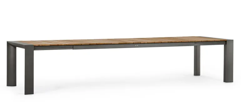 TAVOLO IN ALLUMINIO 253/319/384X110 ANTRACITE GK52 - CAMERON