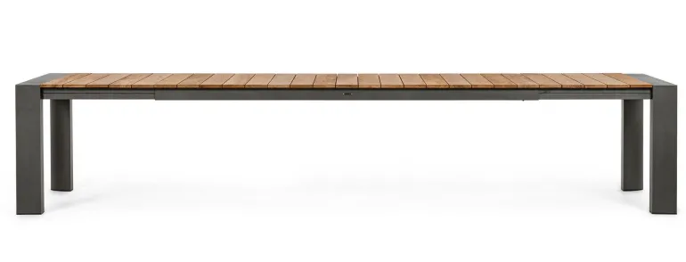 TAVOLO IN ALLUMINIO 253/319/384X110 ANTRACITE GK52 - CAMERON