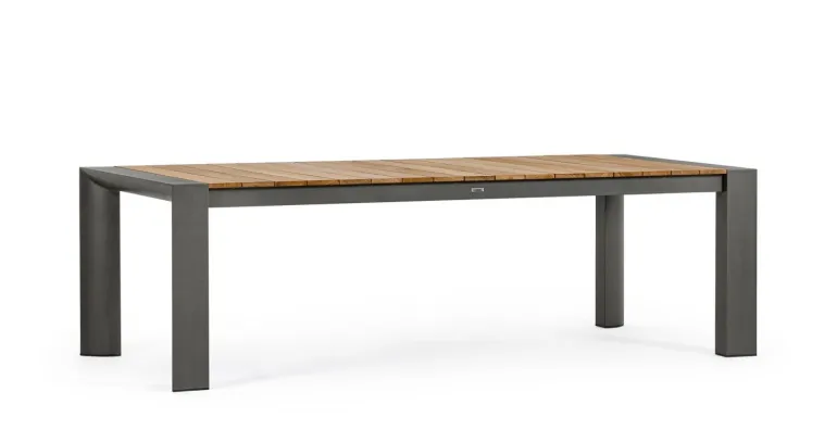 TAVOLO IN ALLUMINIO 253/319/384X110 ANTRACITE GK52 - CAMERON