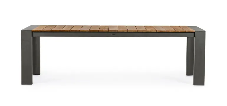 TAVOLO IN ALLUMINIO 253/319/384X110 ANTRACITE GK52 - CAMERON