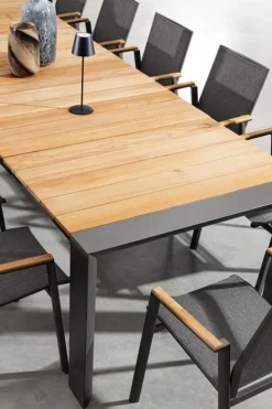 TAVOLO IN ALLUMINIO 253/319/384X110 ANTRACITE GK52 - CAMERON