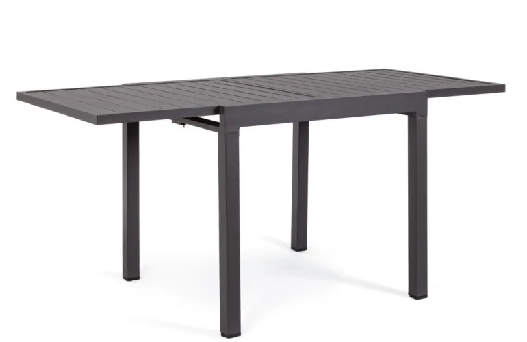 TAVOLO IN ALLUMINIO 83/166X80 ANTRACITE YK13 - PELAGIUS