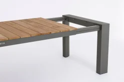 TAVOLO IN ALLUMINIO 228-294X100 ANTRACITE GK52 - CAMERON