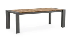 TAVOLO IN ALLUMINIO 228-294X100 ANTRACITE GK52 - CAMERON