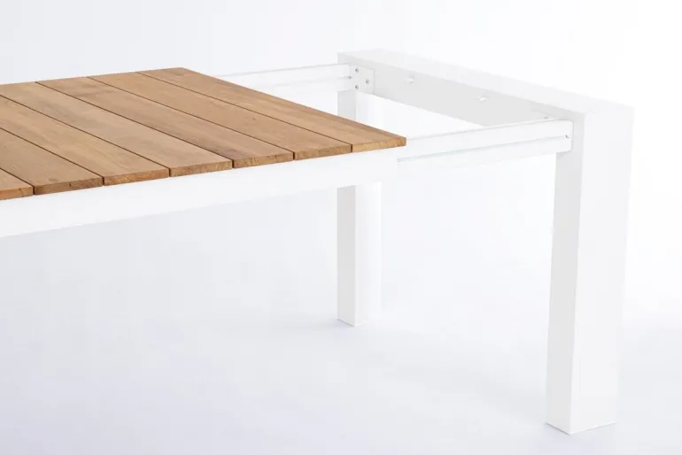 TAVOLO IN ALLUMINIO 228-294X100 BIANCO GK50 - CAMERON