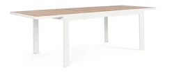 TAVOLO IN ALLUMINIO 160-240X100 BIANCO YK11 - BELMAR