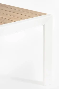 TAVOLO IN ALLUMINIO 160-240X100 BIANCO YK11 - BELMAR