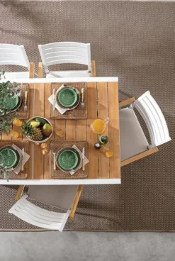 TAVOLO IN ALLUMINIO 160-240X100 BIANCO YK11 - BELMAR