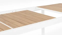 TAVOLO IN ALLUMINIO 160-240X100 BIANCO YK11 - BELMAR