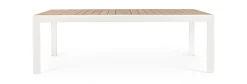 TAVOLO IN ALLUMINIO 220-340X100 BIANCO YK11 - BELMAR
