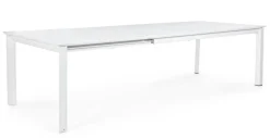 TAVOLO IN ALLUMINIO 200/300X110 BIANCO CX21-KONNOR