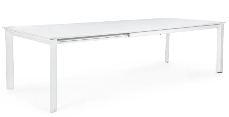 TAVOLO IN ALLUMINIO 200/300X110 BIANCO CX21-KONNOR
