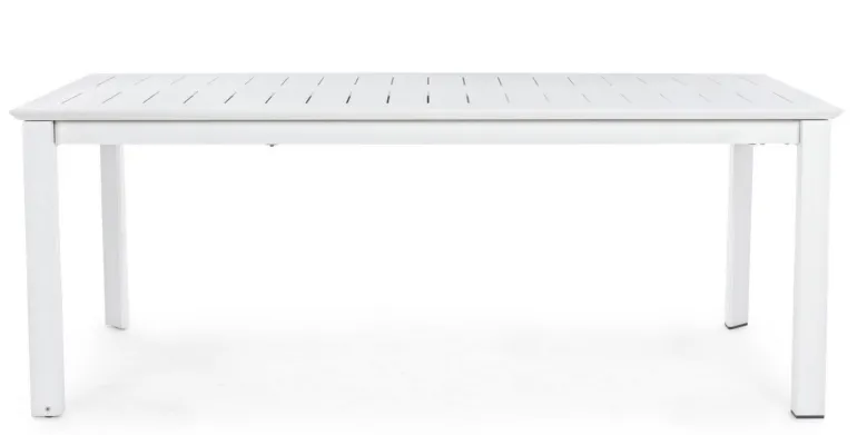 TAVOLO IN ALLUMINIO 200/300X110 BIANCO CX21-KONNOR