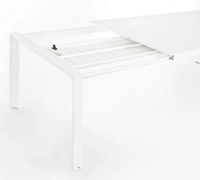 TAVOLO IN ALLUMINIO 200/300X110 BIANCO CX21-KONNOR