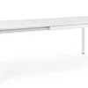 TAVOLO IN ALLUMINIO 160/240X100 BIANCO CX21 - KONNOR
