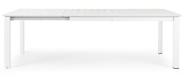 TAVOLO IN ALLUMINIO 160/240X100 BIANCO CX21 - KONNOR