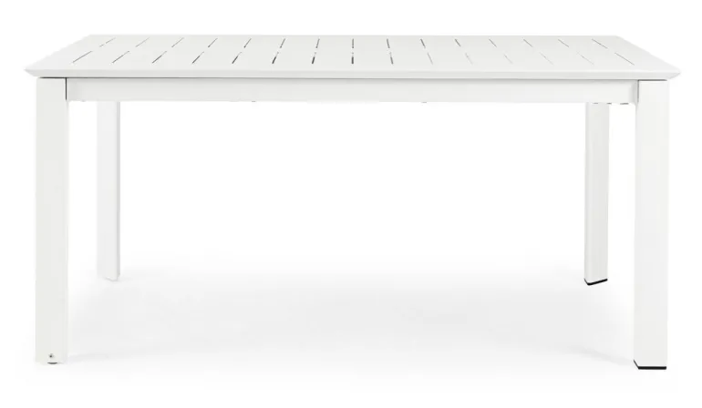 TAVOLO IN ALLUMINIO 160/240X100 BIANCO CX21 - KONNOR