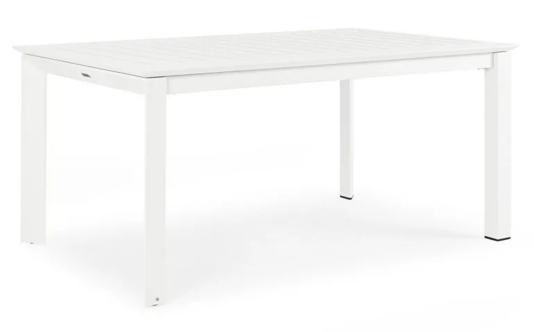 TAVOLO IN ALLUMINIO 160/240X100 BIANCO CX21 - KONNOR