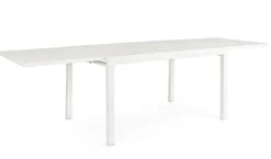 TAVOLO IN ALLUMINIO 135/270X90 BIANCO YK11 - PELAGIUS