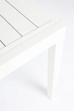 TAVOLO IN ALLUMINIO 135/270X90 BIANCO YK11 - PELAGIUS