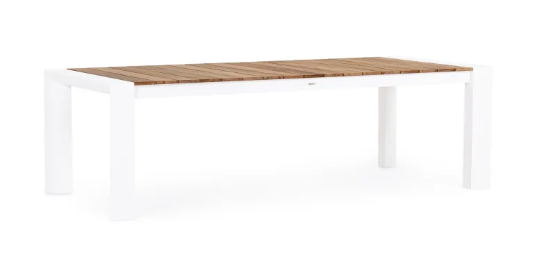 TAVOLO IN ALLUMINIO 253/319/384X110 BIANCO GK50 - CAMERON