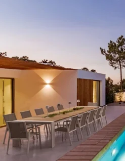 TAVOLO IN ALLUMINIO 253/319/384X110 BIANCO GK50 - CAMERON