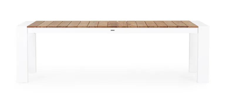 TAVOLO IN ALLUMINIO 253/319/384X110 BIANCO GK50 - CAMERON