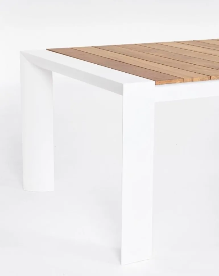 TAVOLO IN ALLUMINIO 253/319/384X110 BIANCO GK50 - CAMERON