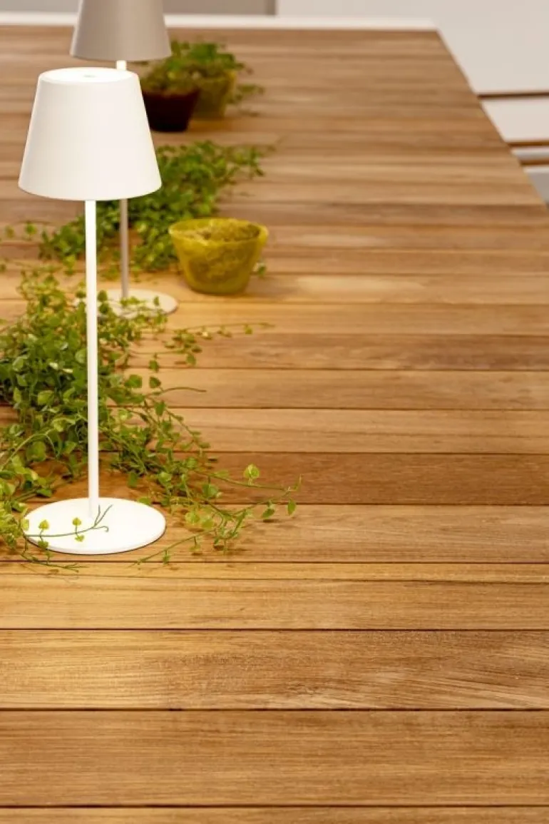 TAVOLO IN ALLUMINIO 253/319/384X110 BIANCO GK50 - CAMERON