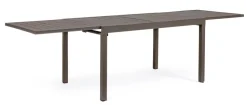 TAVOLO IN ALLUMINIO 135-270X90 COFFEE YK14 - PELAGIUS