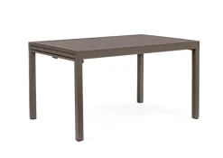 TAVOLO IN ALLUMINIO 135-270X90 COFFEE YK14 - PELAGIUS