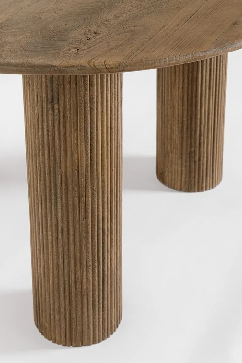 TAVOLO IN LEGNO BROWN D120 - DACCA