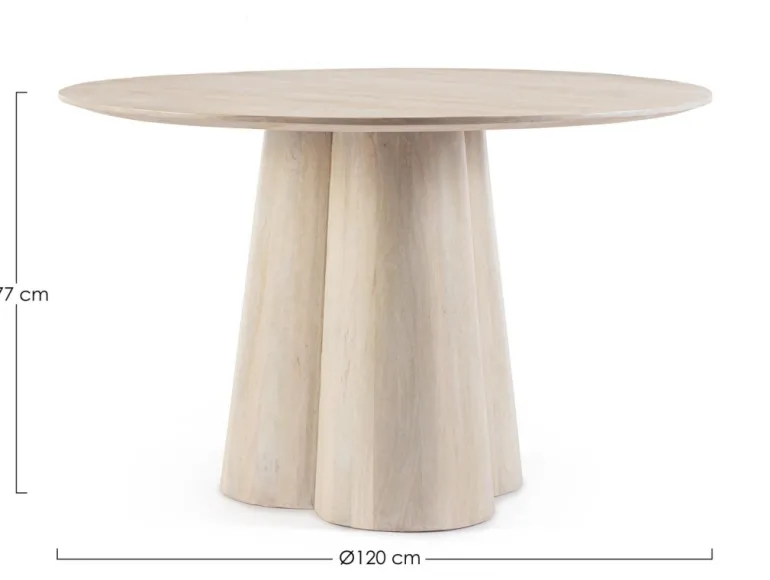 TAVOLO IN LEGNO D120 - NASSOR