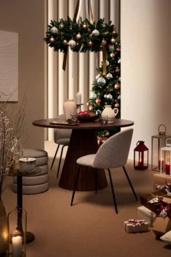 TAVOLO IN LEGNO NATURALE D120 - ORISSA