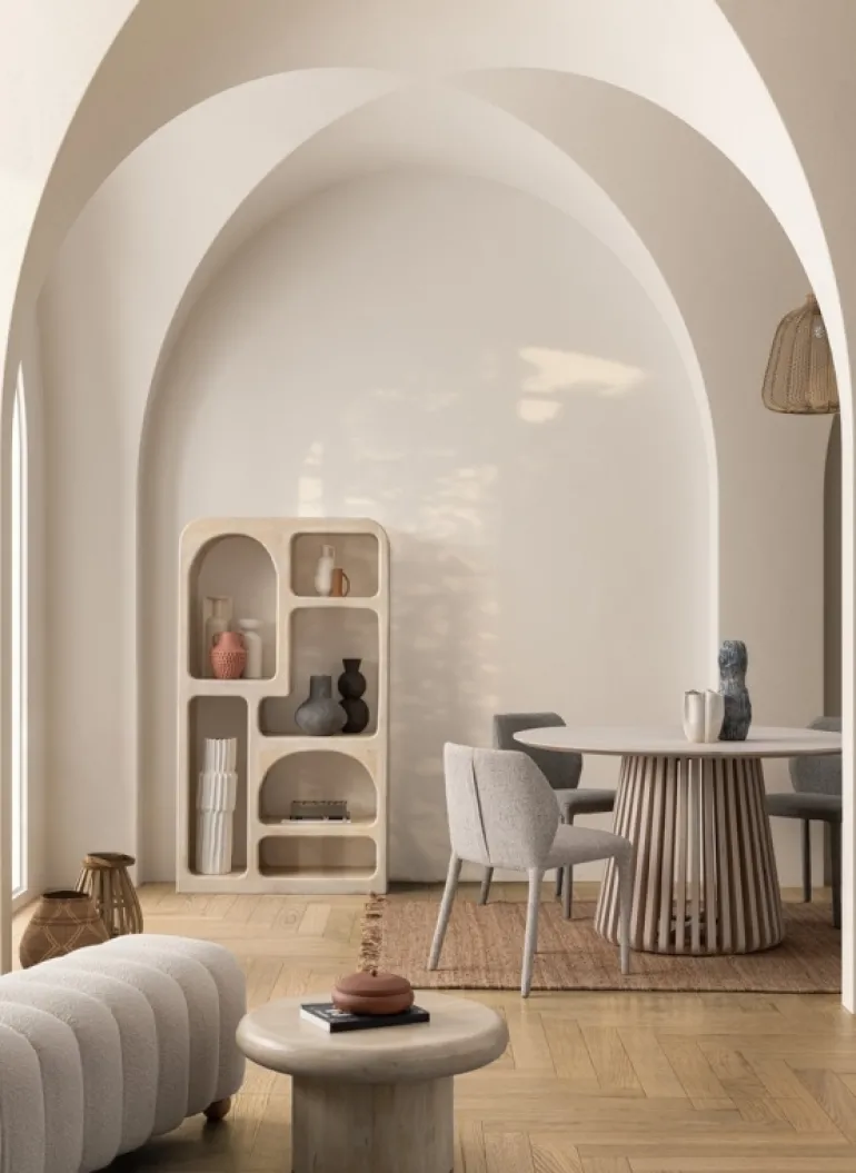 TAVOLO IN LEGNO NATURALE D130 - ODION