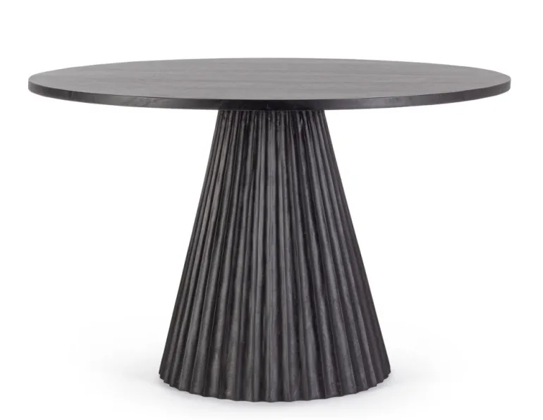 TAVOLO IN LEGNO NERO D120 - ORISSA